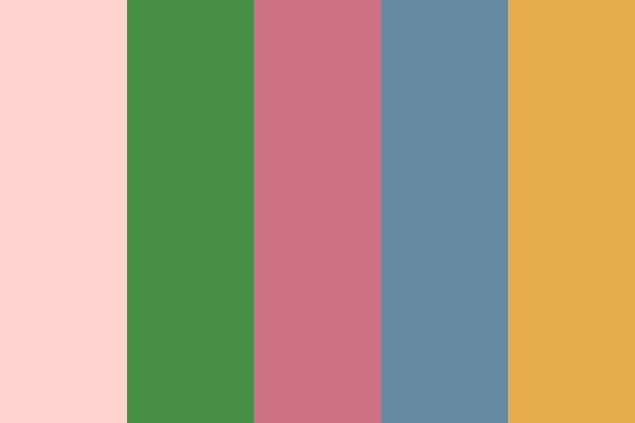 Spring semester of Freshman year color palette