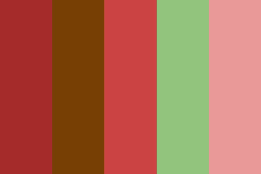 brown with red color palette