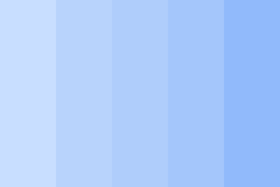 Five Shades of Blue Color Palette