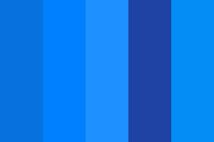 Pure blues v2 color palette