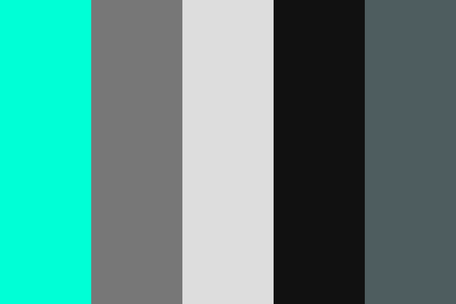 turquoise mono color palette