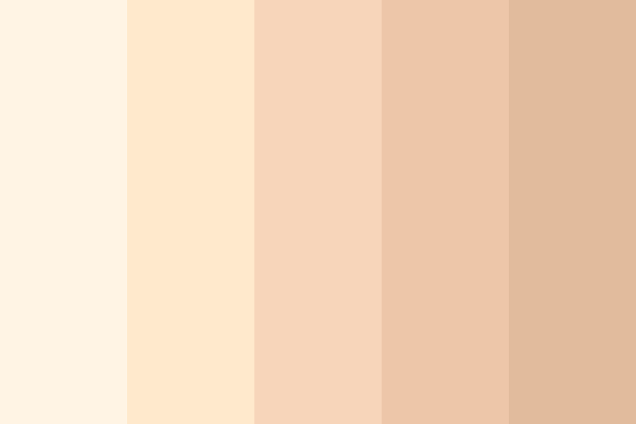 Milky White Skin color palette