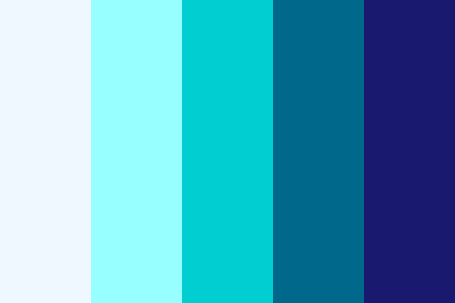 Beach Bum Blues color palette