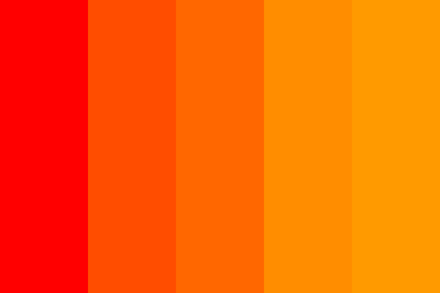 nice red orange mix Color Palette