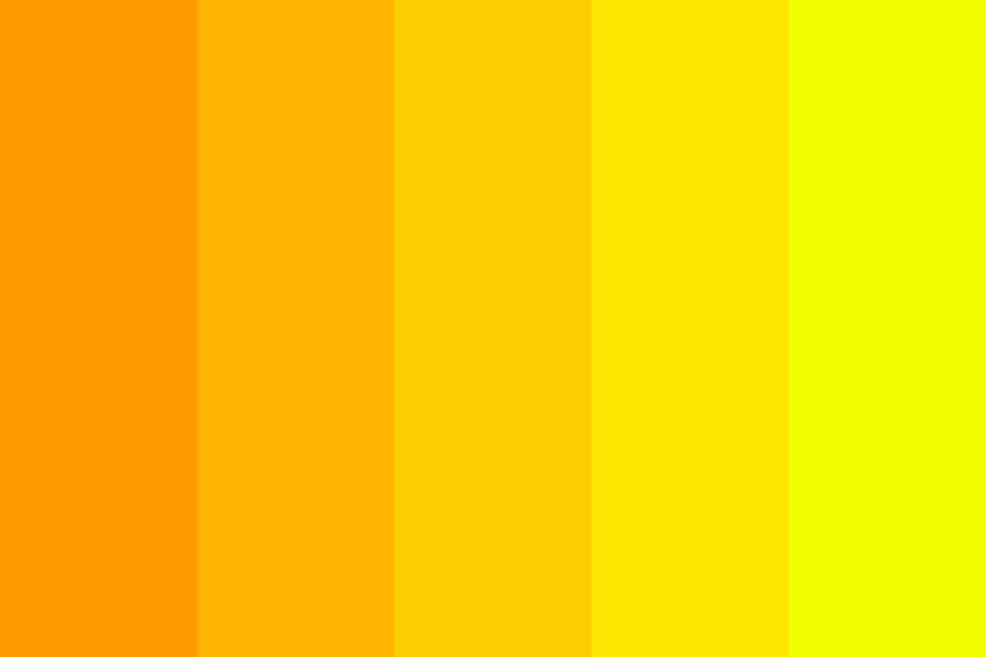 nice orange yellow mix Color Palette