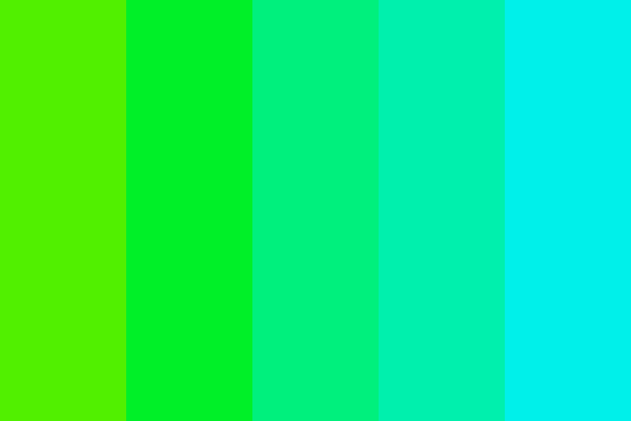 kort overdrive plyndringer nice green to blue mix Color Palette