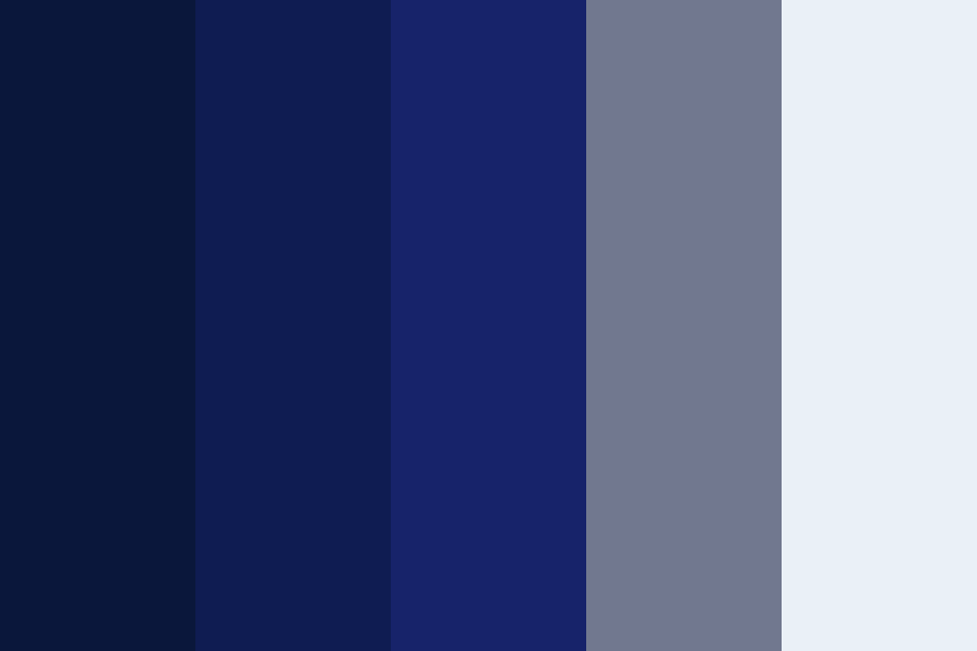 Shades of Navy Blue Color Palette