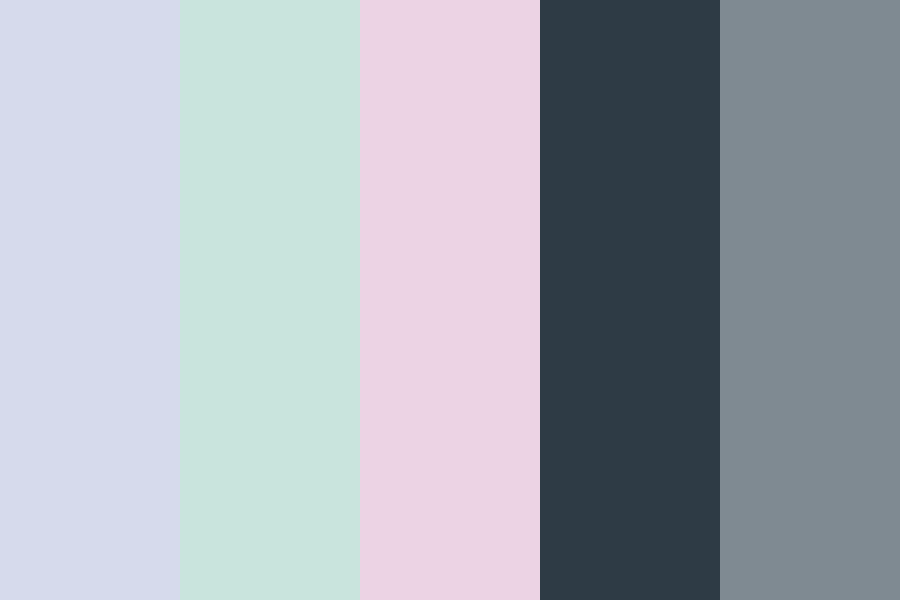 Pastel Pink and Blues #2 Color Palette