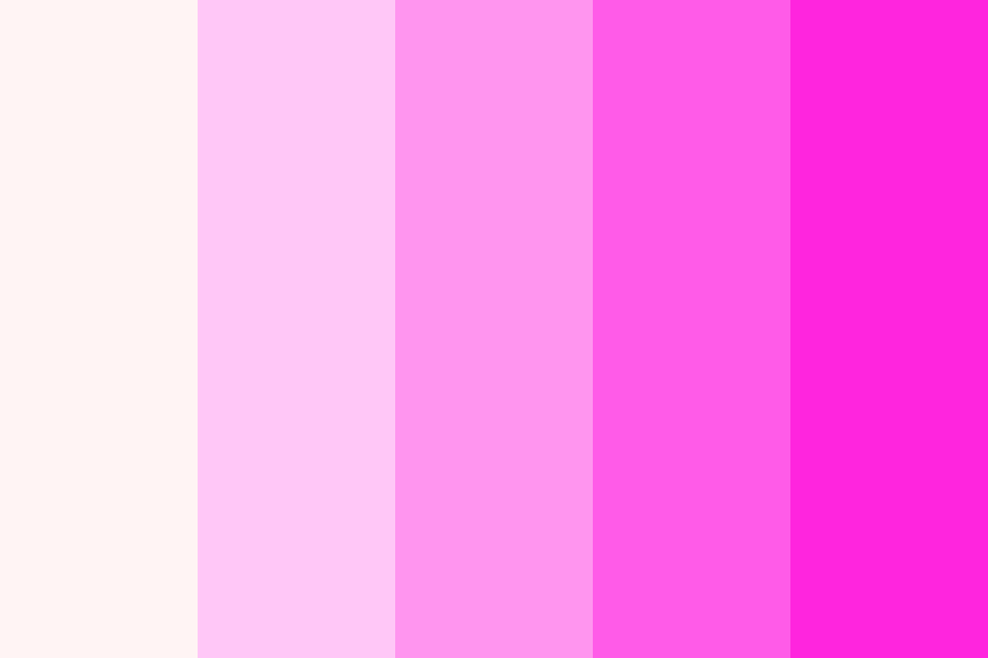 Electric Cotton Candy Pink Color Palette