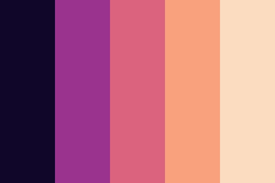 worlds end sunset color palette