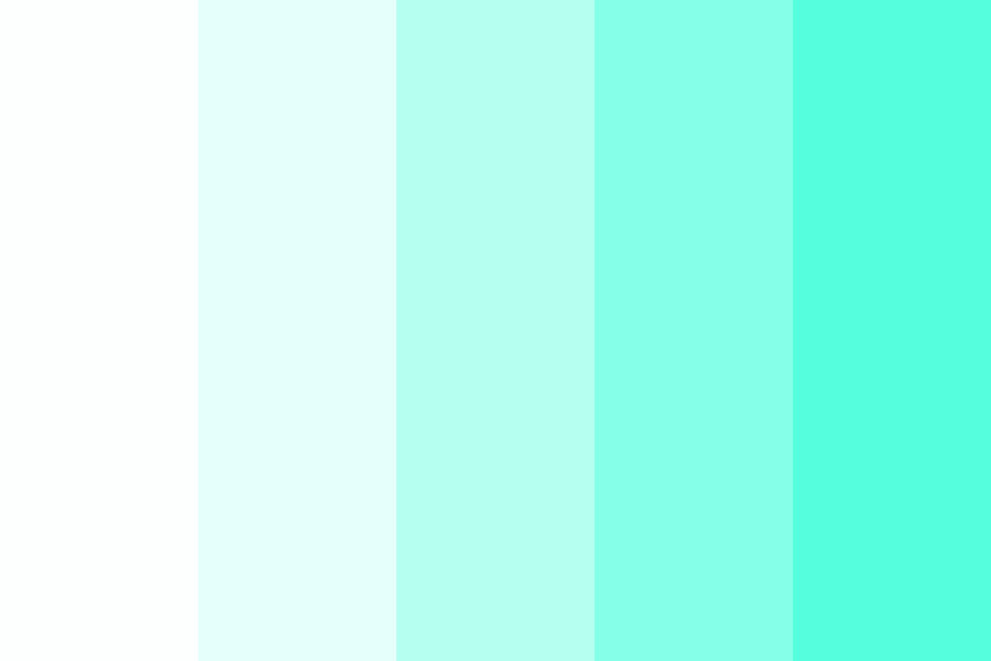 Neon Aquamarine color palette