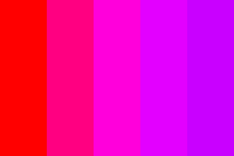Universel Eddike flåde bright red to purple Color Palette