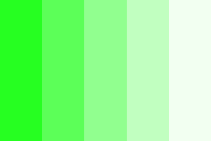 Explosion Green color palette
