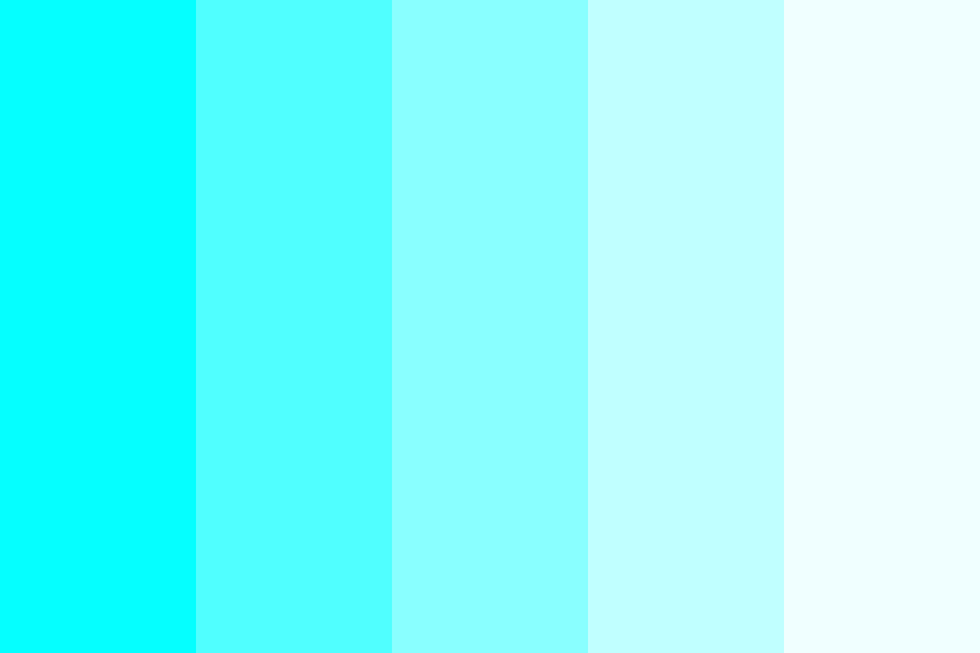 Psychedelic Cyan color palette