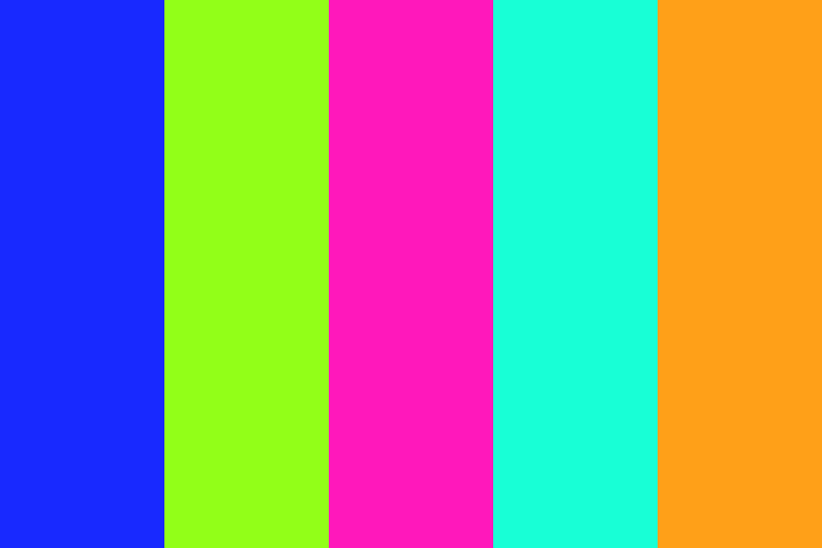 Fluorophore color palette