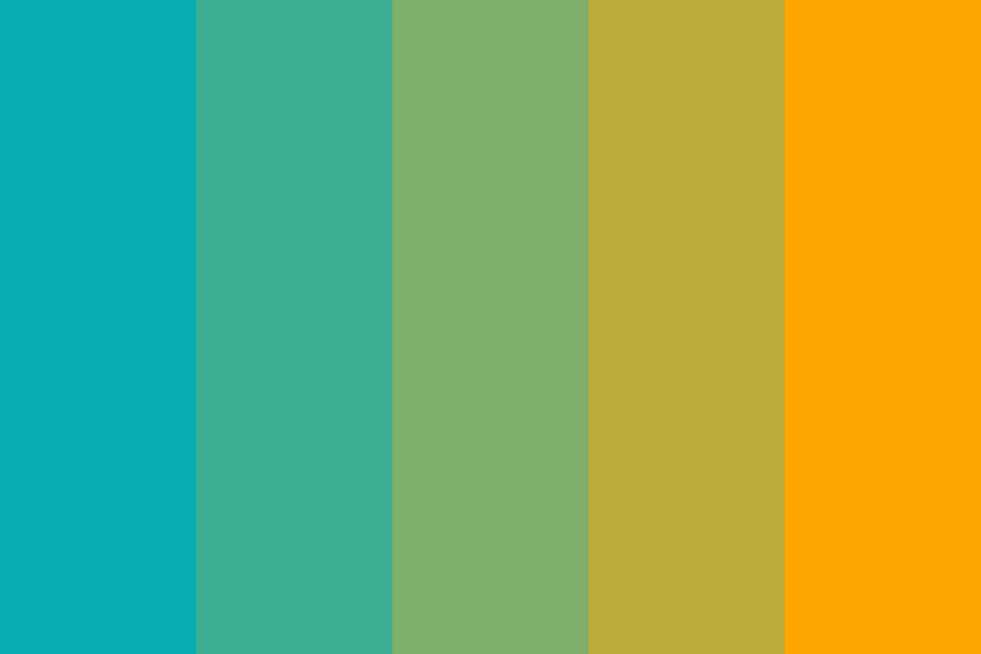 Teal Orange Color Palette