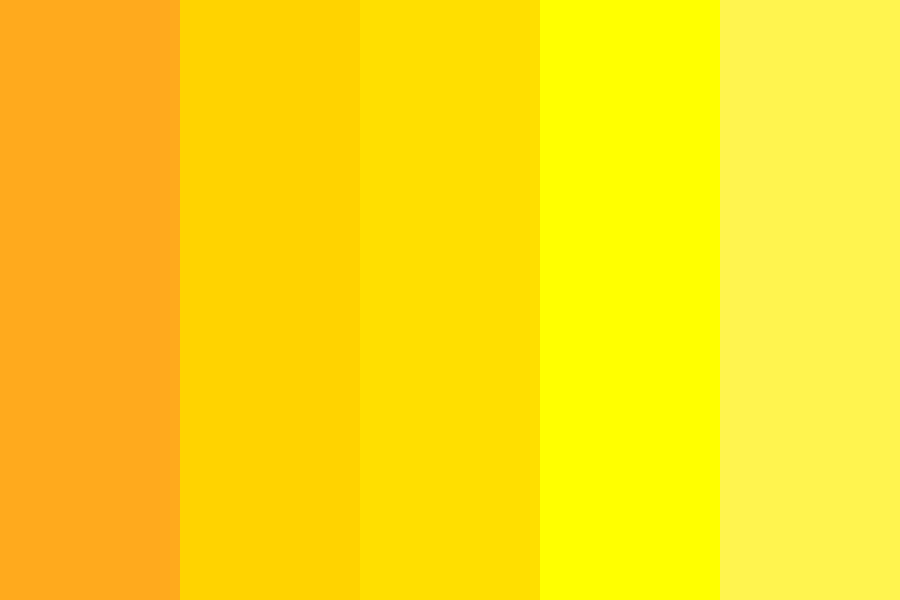 Bright Yellow - Lemon Yellow Color Palette