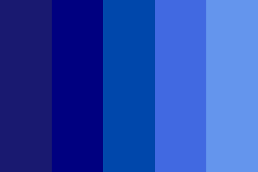 Midnight Blue - Cornflower Color Palette