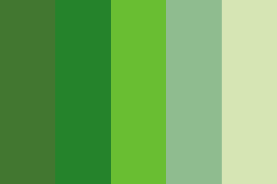 HNB Greens color palette