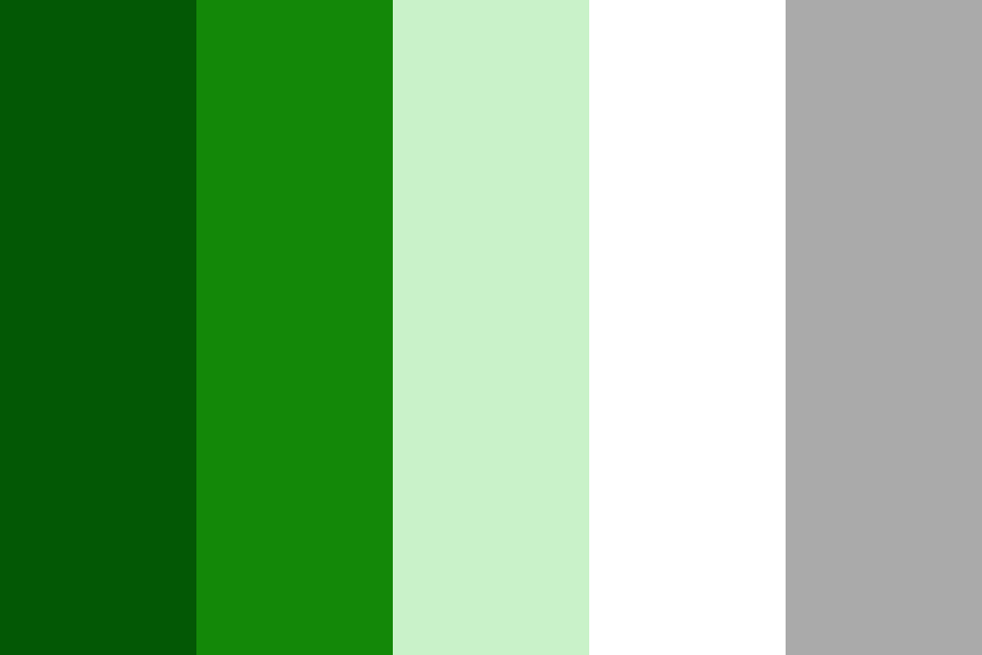 Greens CG color palette