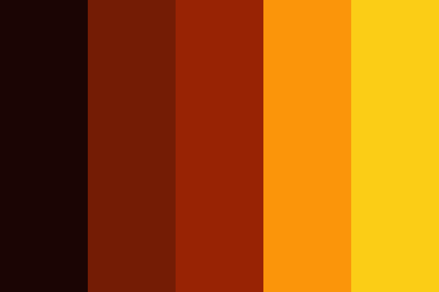 Burning branches color palette