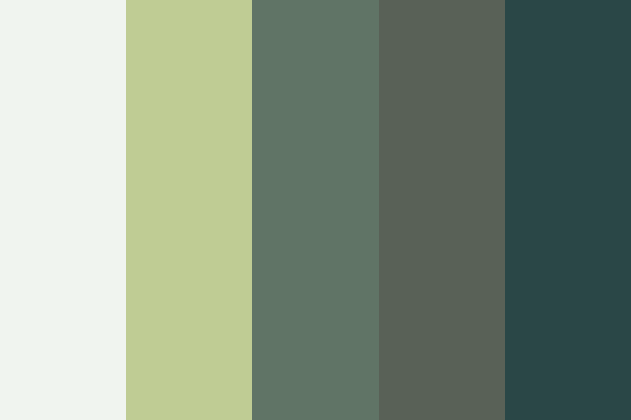 Color of Green color palette
