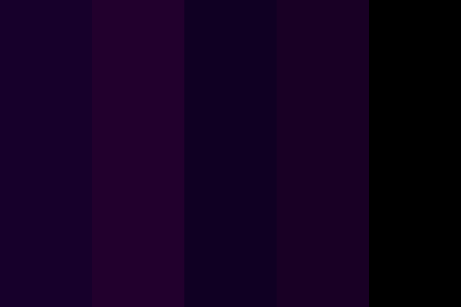 Darkling purpled color palette