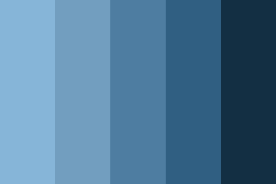Light Blue Fade Color Palette