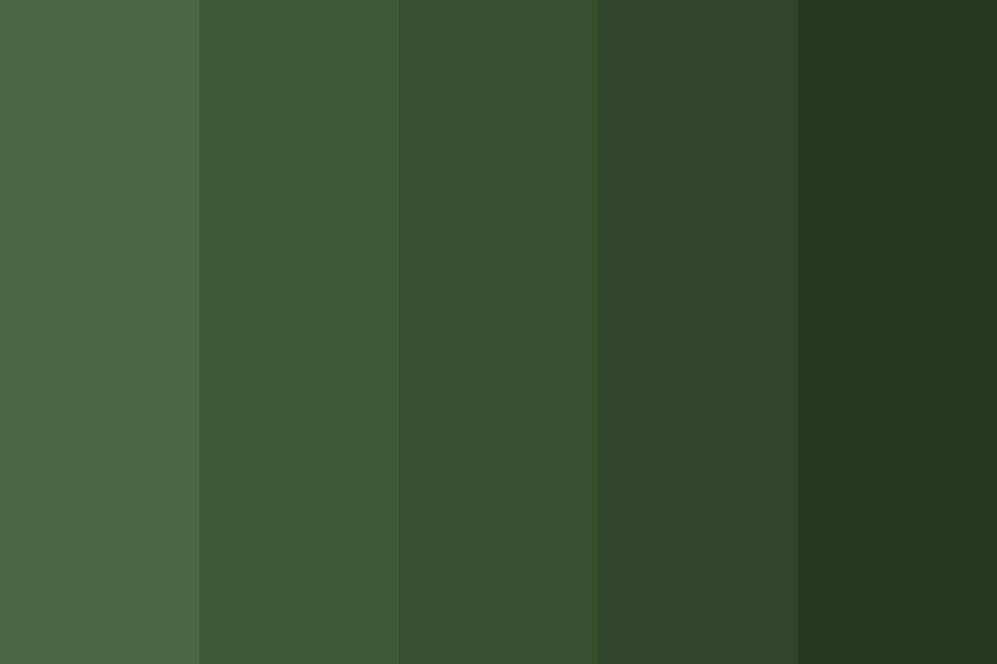 * forest green color palette