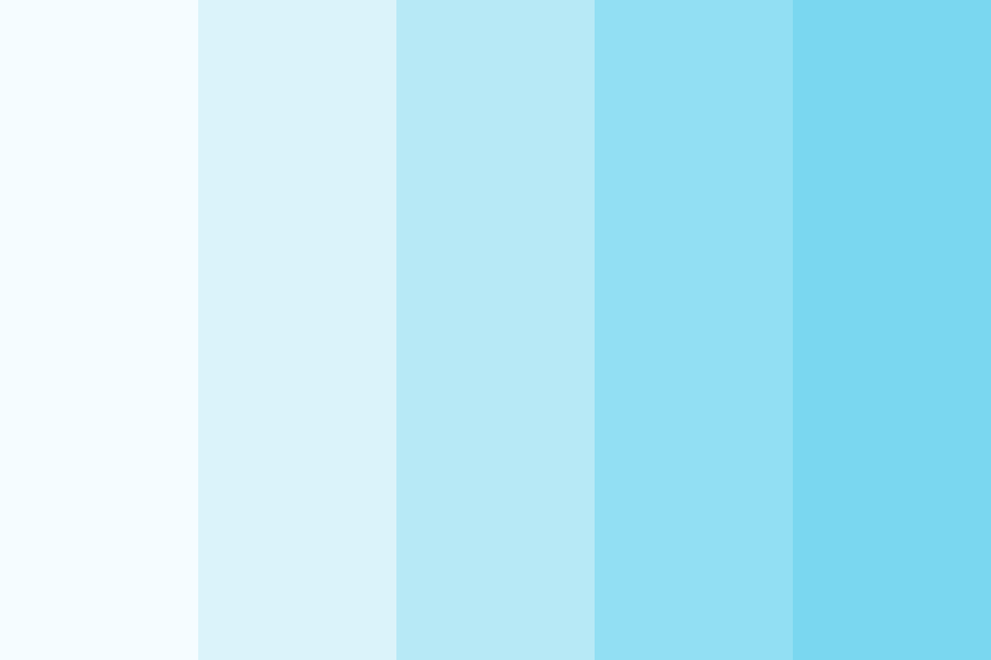 Soft Pastel - Blue Shades Color Palette