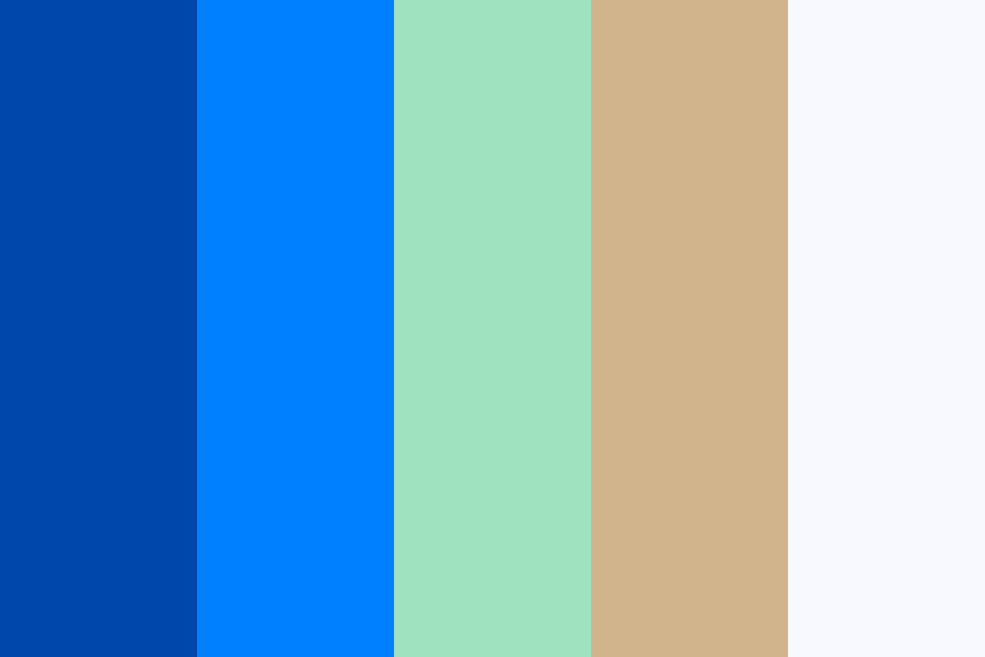 Capri Blues Color Palette