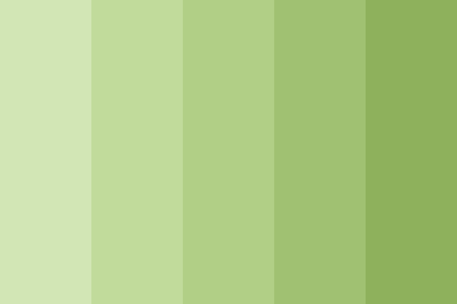 Shades of pastel green Color Palette