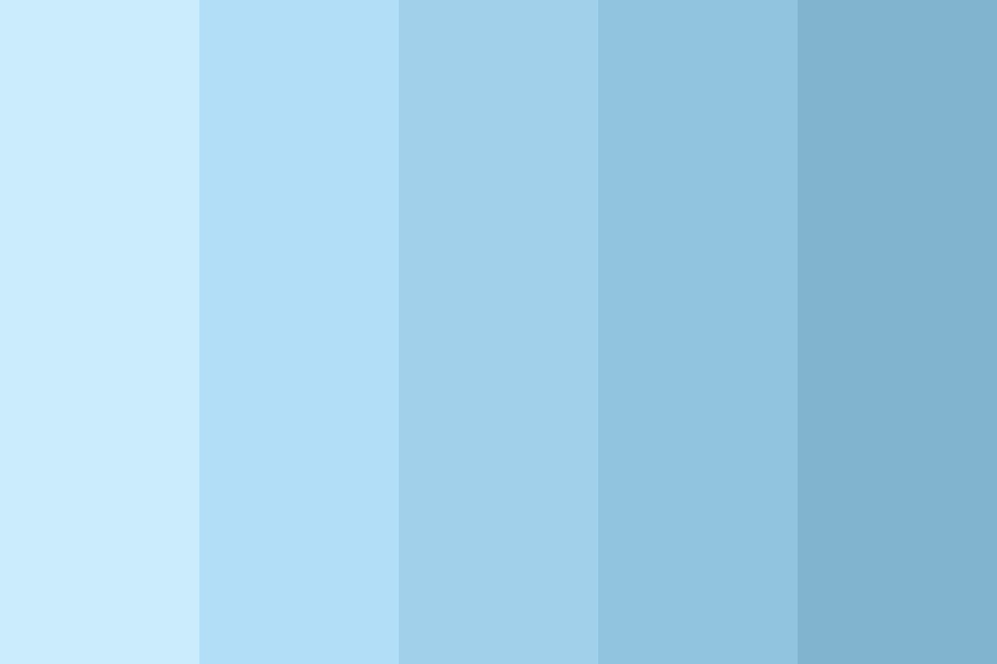 Shades of sea like blue Color Palette