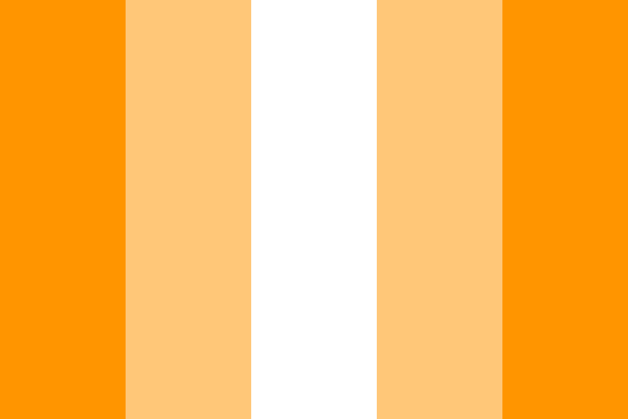 Orange and White Toothpaste Color Palette