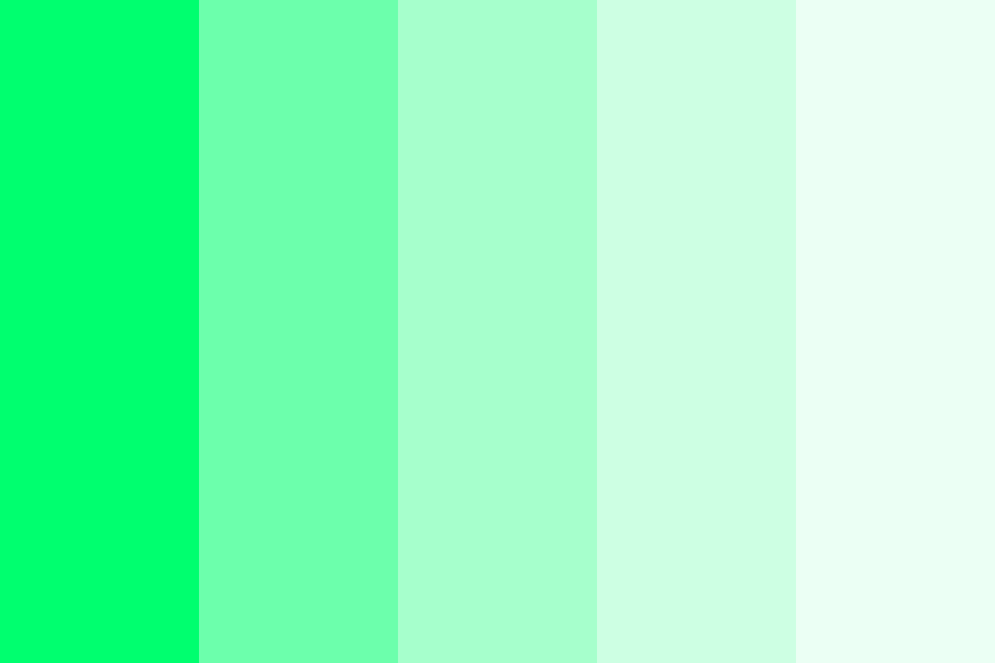 Neon Pearl Screamin Green color palette