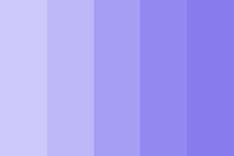 Purpley-Blue Gradient Color Palette