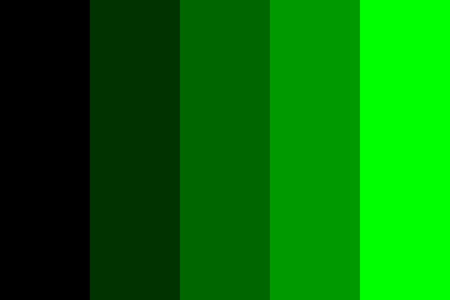 Black To Lime color palette