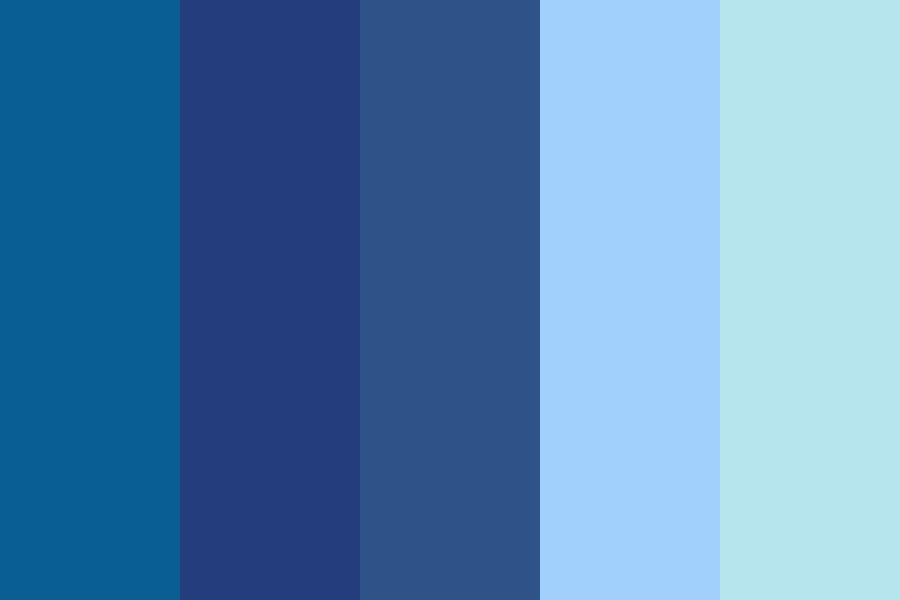 puenting Babosa de mar Saludar Icy Blue Color Palette