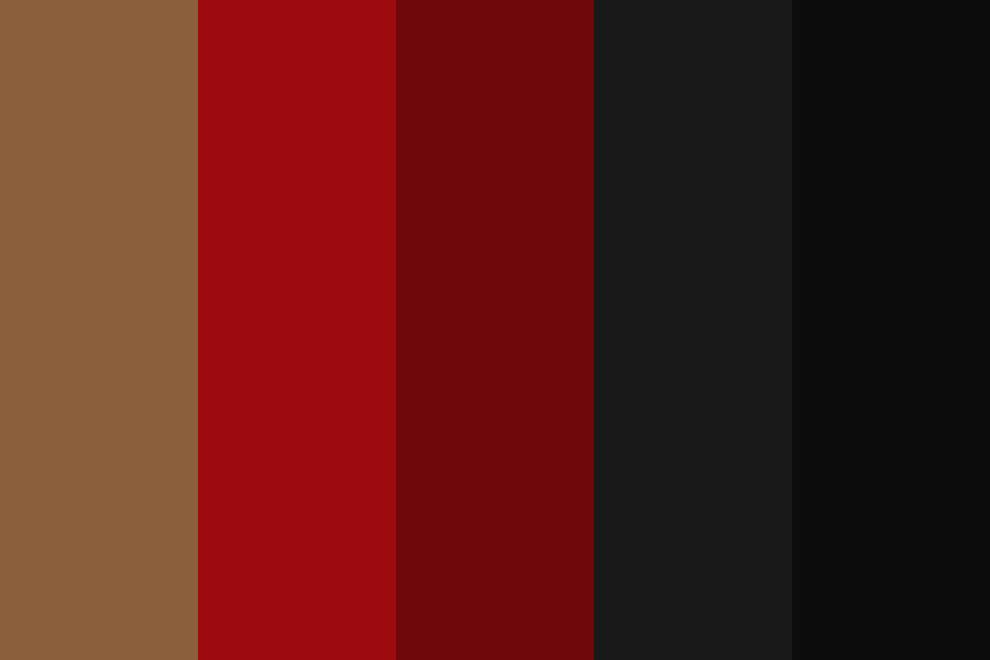 Afrika Tentacle George Bernard Brown Red and Black Color Palette