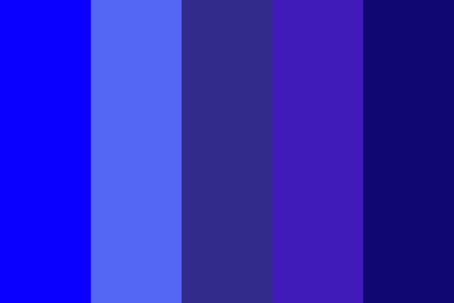 Shades Of Blue Color Spectrum