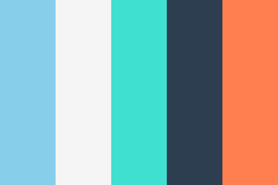 Ocean Breeze UIUX color palette