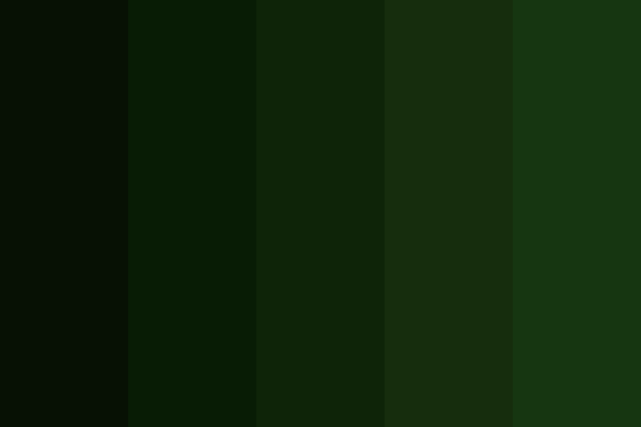 Deep Green Shades Color Palette