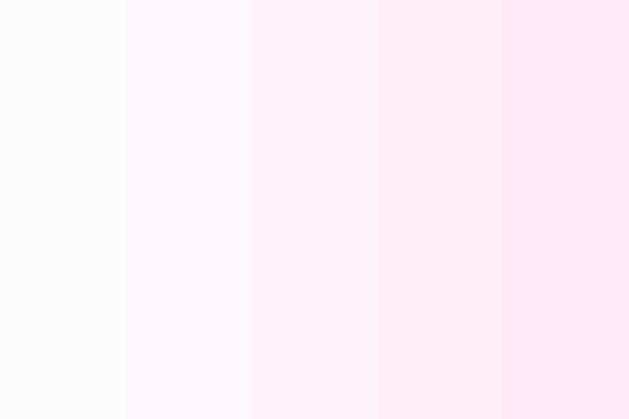 White to Pink Fade color palette