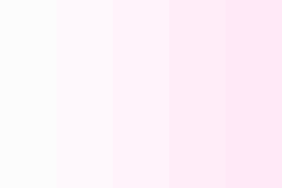 White to Pink Fade Color Palette