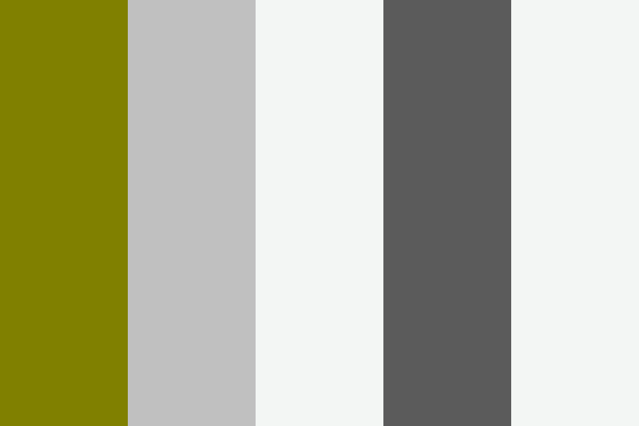 Olive and Silver color palette