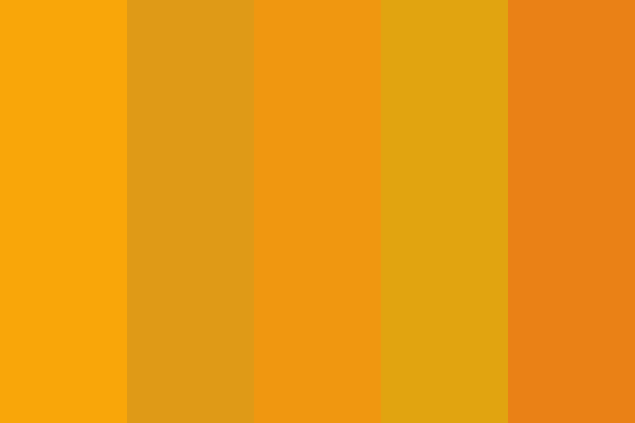 Orange palette color palette