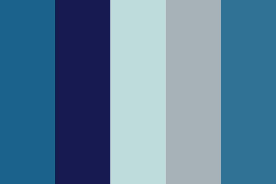 midnight  sea color palette