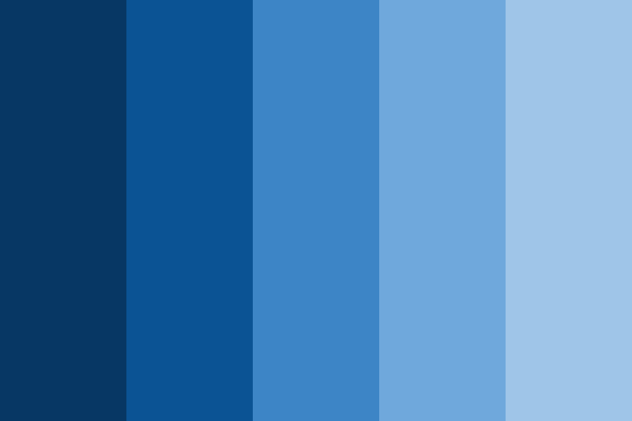 Blue scale Digitalization color palette