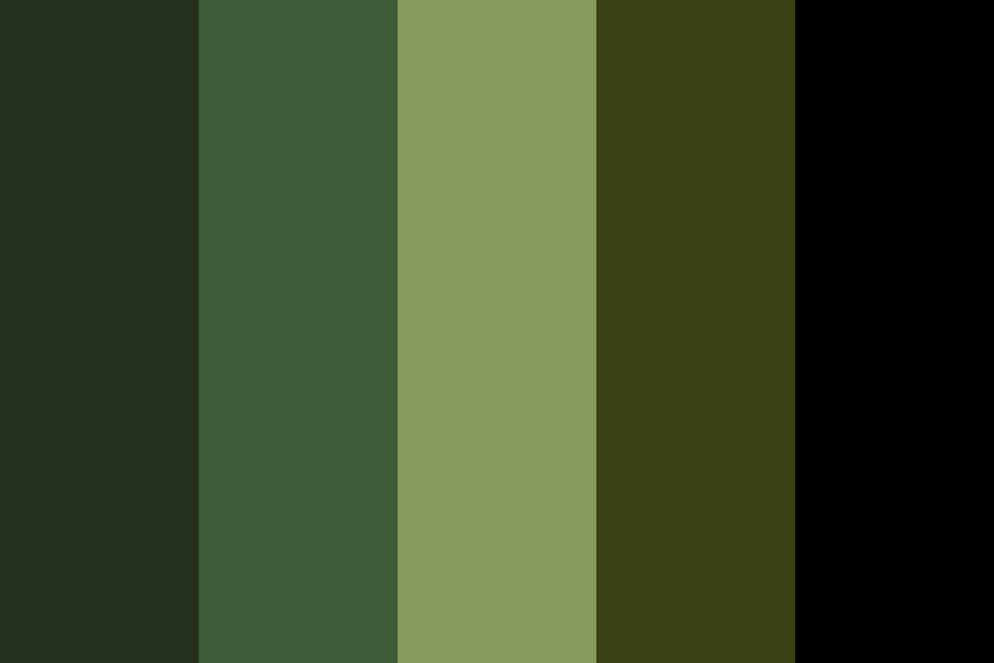 4 Greens color palette