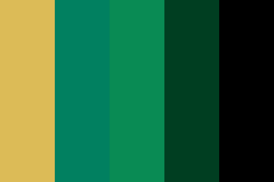 Green Gold Mix Color Palette